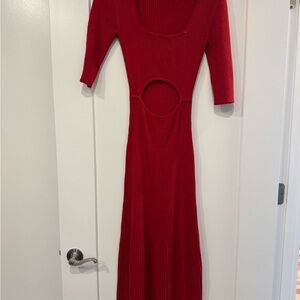 Favorite Daughter Red Long Sleeve Dress